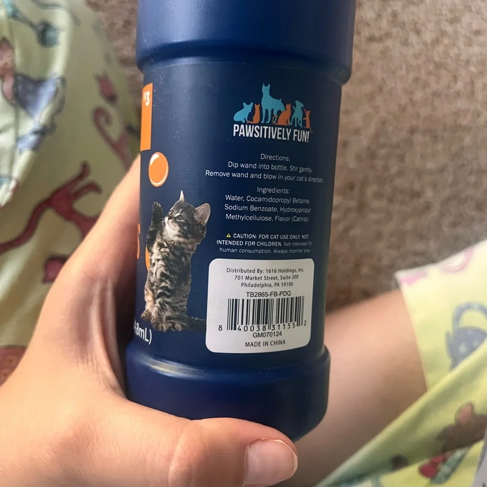 Pawsitively Fun Catnip Bubbles
